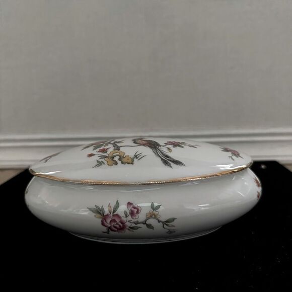 Vintage Collectible 1900's Haviland Limoges Pheasant oval covered bowl - Picture 2 of 7
